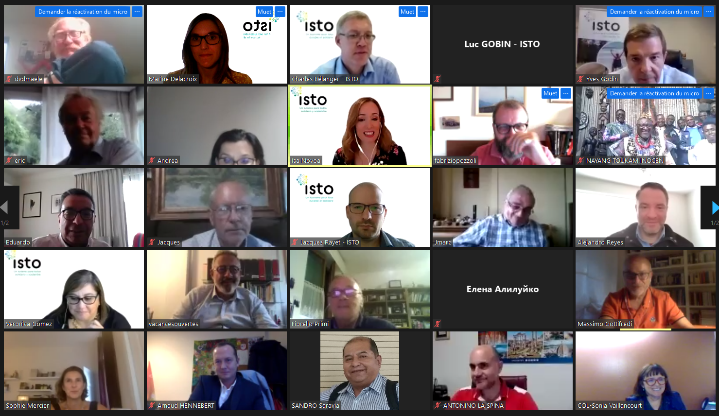 Five new Board members elected during ISTO’s virtual General Assembly